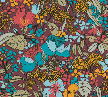 AS Creation AP Floral Impression 37756-3 - 377563 - Rood / Blauw Behang