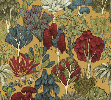AS Creation AP Floral Impression 37757-1 - 377571 - Geel / Rood Behang