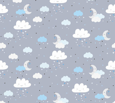 AS Creation Little Love 38125-2 - 381252 - Blauw / Grijs Behang