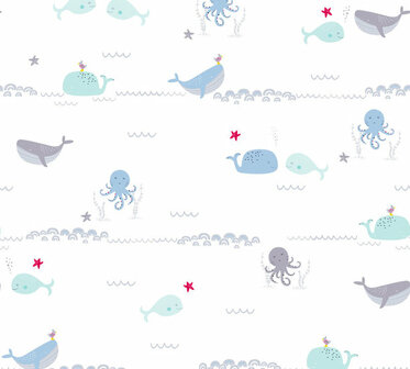 AS Creation Little Love 38130-1 - 381301 - Blauw / Grijs Behang