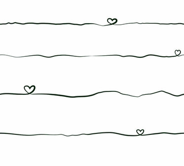 AS Creation Little Love 38140-3 - 381403 - Wit / Zwart Behang
