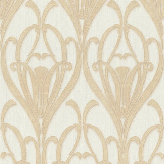 AS Creation Mata Hari 38091-1 - 380911 - Goud / Wit Behang