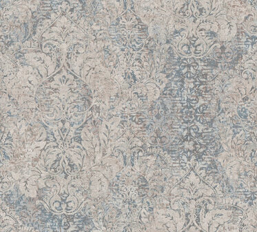 AS Creation Mata Hari 38093-1 - 380931 - Beige / Blauw Behang