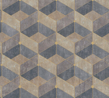 AS Creation Titanium 3 38202-2 - 382022 - Beige / Goud Behang