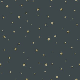 Esta Home Forest Friends Blauw Goud 139261 - Goud - Blauw Behang