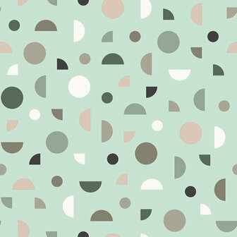 Esta Home Forest Friends Groen 139279 - Groen Behang