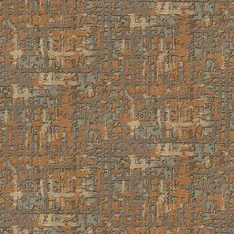 Dutch Wallcoverings Embellish fabric abstract brown DE120096 Behang