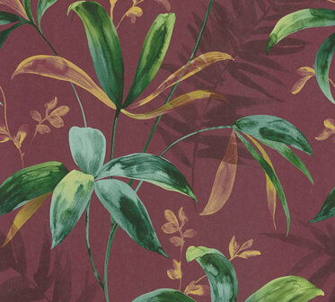 AS Creation AP Jungle Chic 37704-3 - 377043 Rood / Groen Behang