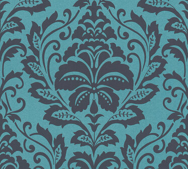 AS Creation Attractive 36910-5 - 369105 Blauw / Zwart Behang