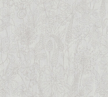AS Creation Attractive 37834-1 - 378341 Grijs / Zilver Behang