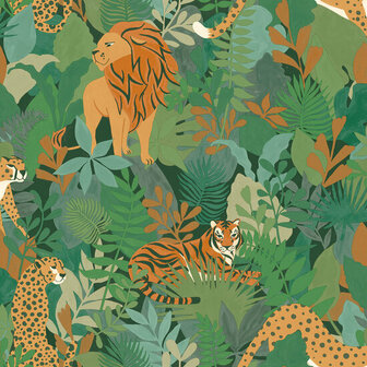 Dutch Wallcoverings Dream Catcher Animal Kingdom Groen 13071 Behang