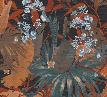 AS Creation Desert Lodge 38522-3 - 385223 Rood Jungle / Blauw Behang