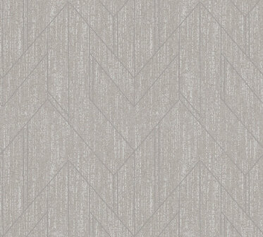 AS Creation Villa 37369-4 - 373694 Grijs Geometrisch / Zilver Behang