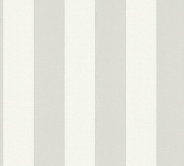 AS Creation Trendwall 2 - 38101-2 - 381012 Grijs Streep / Wit Behang