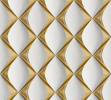 AS Creation My Home My Spa 38691-1 - 386911 Goud / Wit Behang