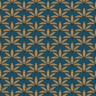 Noordwand Flora 18513 Blauw - Metallic Behang