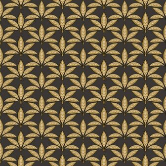 Noordwand Flora 18515 Zwart - Metallic Behang