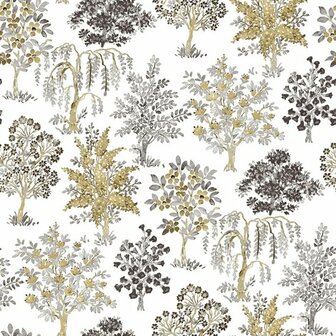 Noordwand Flora 18557 Metallic - Grijs Behang
