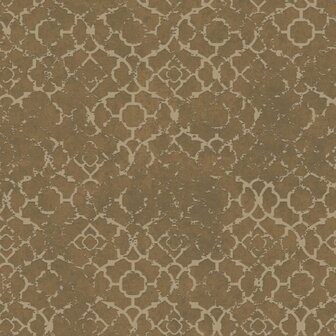 Noordwand Emporium DWP0246-07 Bruin - Metallic Behang