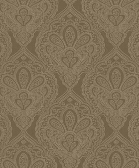 Noordwand Emporium DWP0247-07 Bruin - Metallic Behang