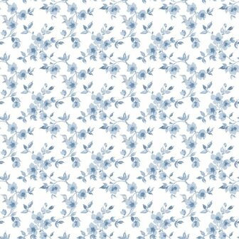 Noordwand Secret Garden G78481 Blauw - Wit Behang