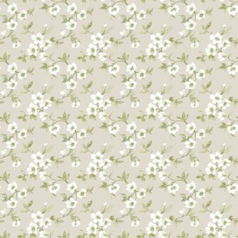 Noordwand Secret Garden G78488 Grijs - Beige - Groen Behang