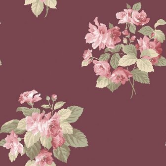 Noordwand Secret Garden G78496 Rood - Roze - Groen Behang