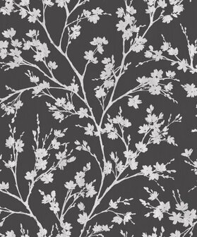 Noordwand Secret Garden G78531 Zwart - Grijs Behang