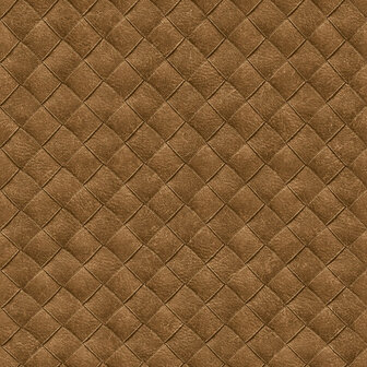 HookedOnWalls TAHITI LEATHER PATCHWORK TA25073 Behang