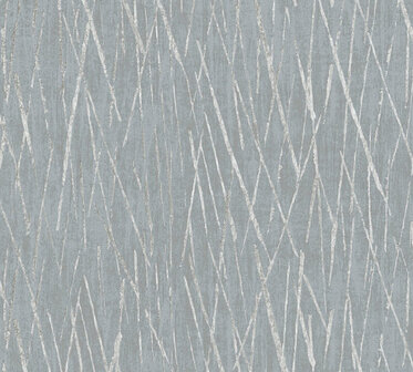 AS Creation #Hygge 38598-1 - 385981 Metallic Landhuis - Grijs / Zilver Behang