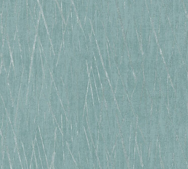 AS Creation #Hygge 38598-3 - 385983 Metallic Landhuis - Blauw / Zilver Behang