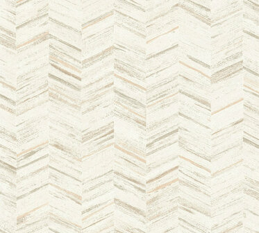 AS Creation Geo Effect 38309-6 - 383096 - Creme / Wit Behang