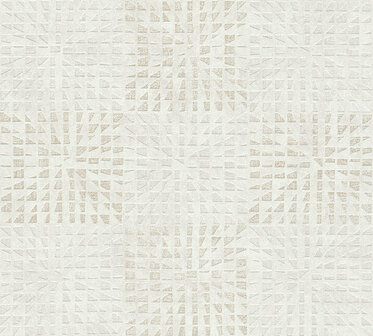 AS Creation Geo Effect 38352-1 - 383521 - Wit / Grijs Behang