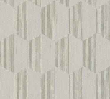 AS Creation Geo Effect 38592-2 - 385922 - Beige / Zilver Behang