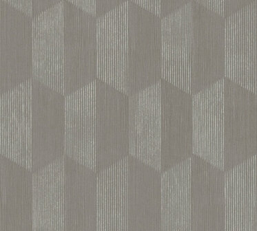 AS Creation Geo Effect 38592-3 - 385923 - Grijs / Zilver Behang
