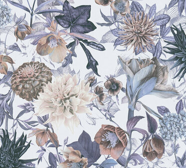 AS Creation Dream Flowery 38175-1 - 381751 - Multicolour / Blauw Behang