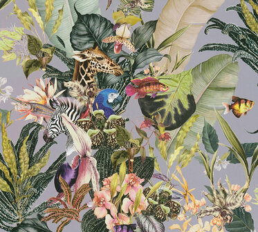 AS Creation Dream Flowery 38176-2 - 381762 - Multicolour / Groen Behang
