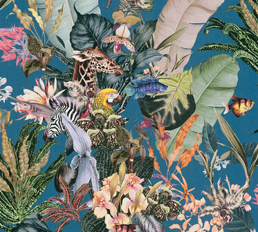 AS Creation Dream Flowery 38176-4 - 381764 - Multicolour / Blauw Behang