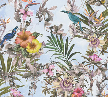 AS Creation Dream Flowery 38178-4 - 381784 - Multicolour / Wit Behang