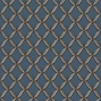 Dutch Wallcoverings Fabric Touch FT221227 Bruin / Blauw Behang