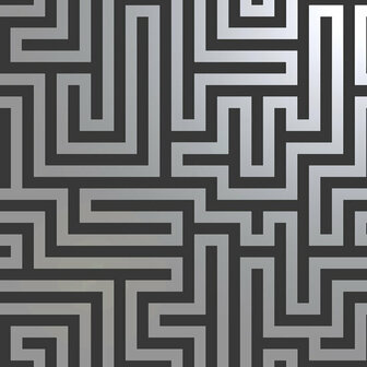 Dutch Wallcoverings Indulgence 12912 Zwart Behang