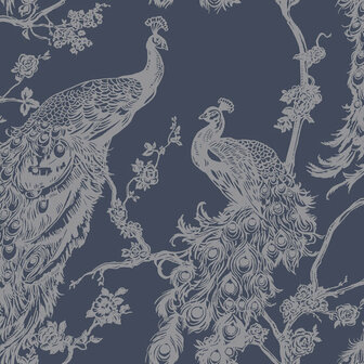 Dutch Wallcoverings Indulgence 12960 Navy Behang