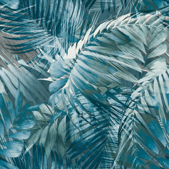Dutch Wallcoverings Nomad 170705 Blauw - Grijs Behang
