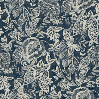 Dutch Wallcoverings Nomad 171801 DonkerBlauw - Grijs Behang