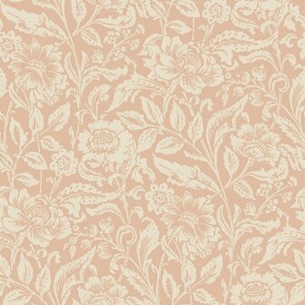 Esta Home Vintage Flowers terracotta - roze 139427 - Terracotta - Roze Behang