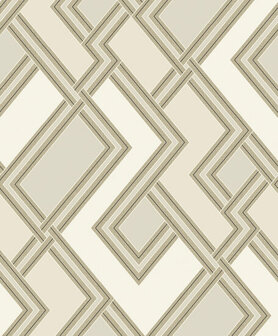 Dutch Wallcoverings Asperia 177505 creme - goud Behang