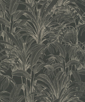 Dutch Wallcoverings Asperia A51403 zwart - zilver Behang