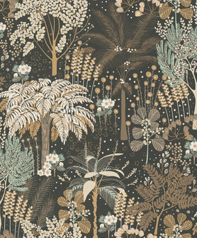 Dutch Wallcoverings Asperia A54801 groen - goud Behang