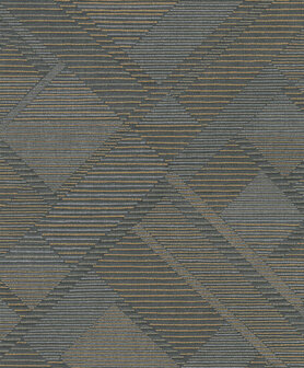 Dutch Wallcoverings Asperia A55401 zwart - goud Behang