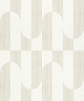 Dutch Wallcoverings Asperia A55701 wit - zilver Behang